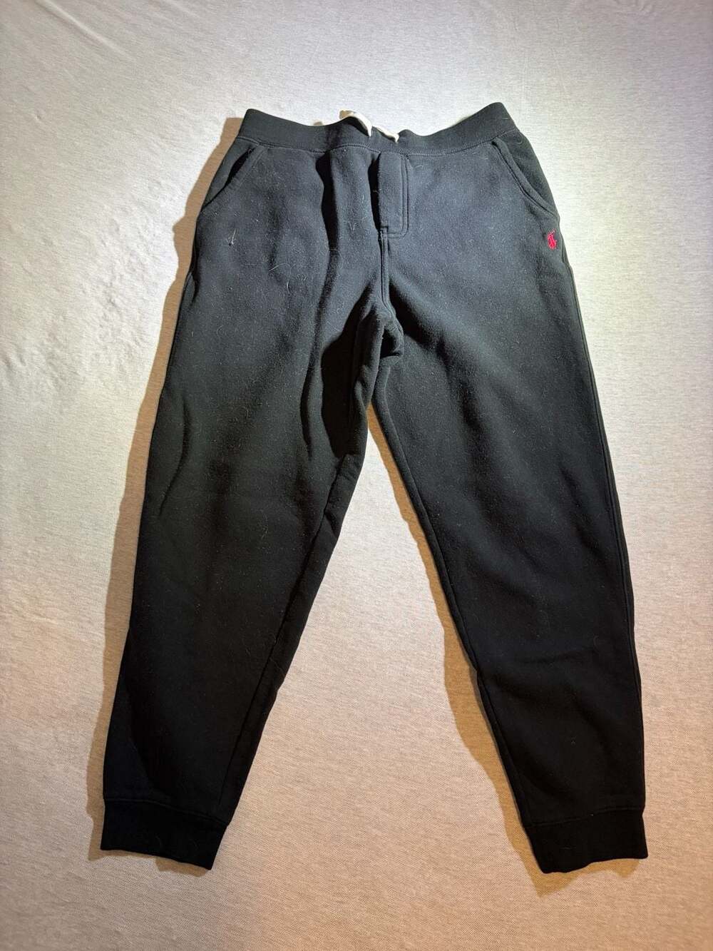 Polo Ralph Lauren Youth Fleece Logo Jogger Sweatpants Black (Size XL/TG 18-20)